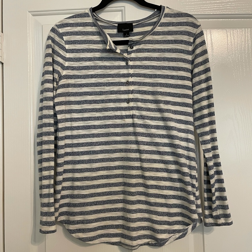 Blue and White striped shirt